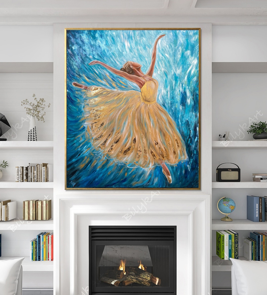 Abstract Ballerina Oil Painting Original Ballerina Room Decor - Etsy