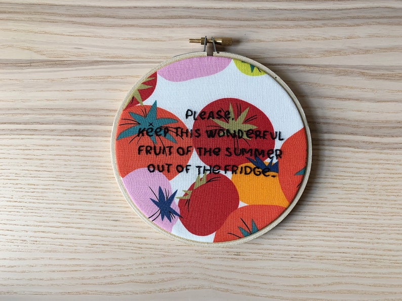 The Gospel of Antoni tomato embroidery