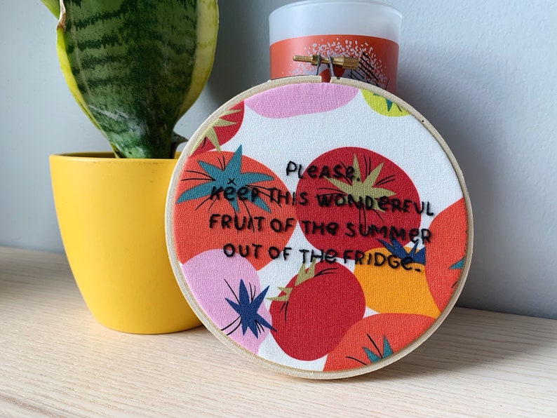 The Gospel of Antoni tomato embroidery