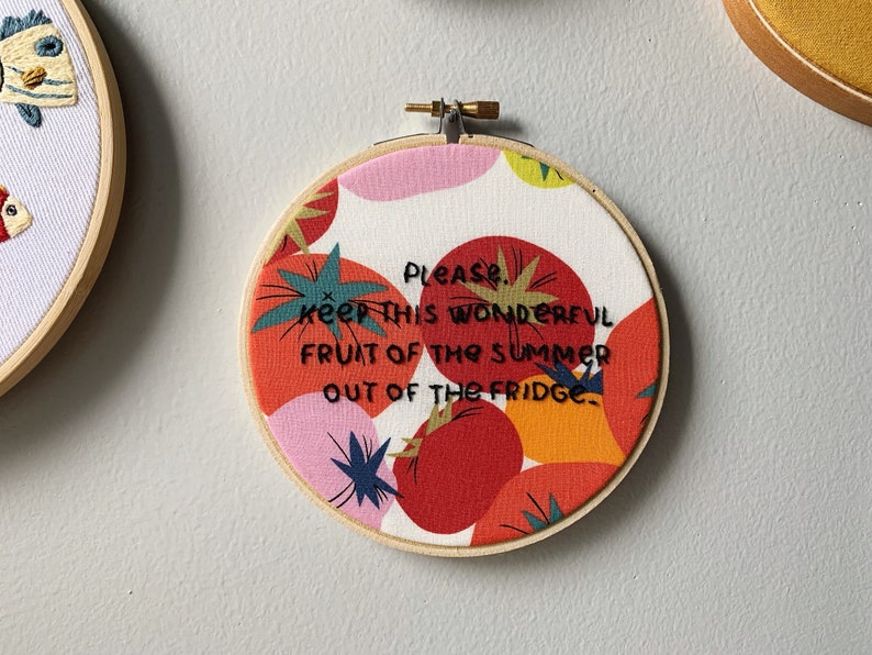 The Gospel of Antoni tomato embroidery