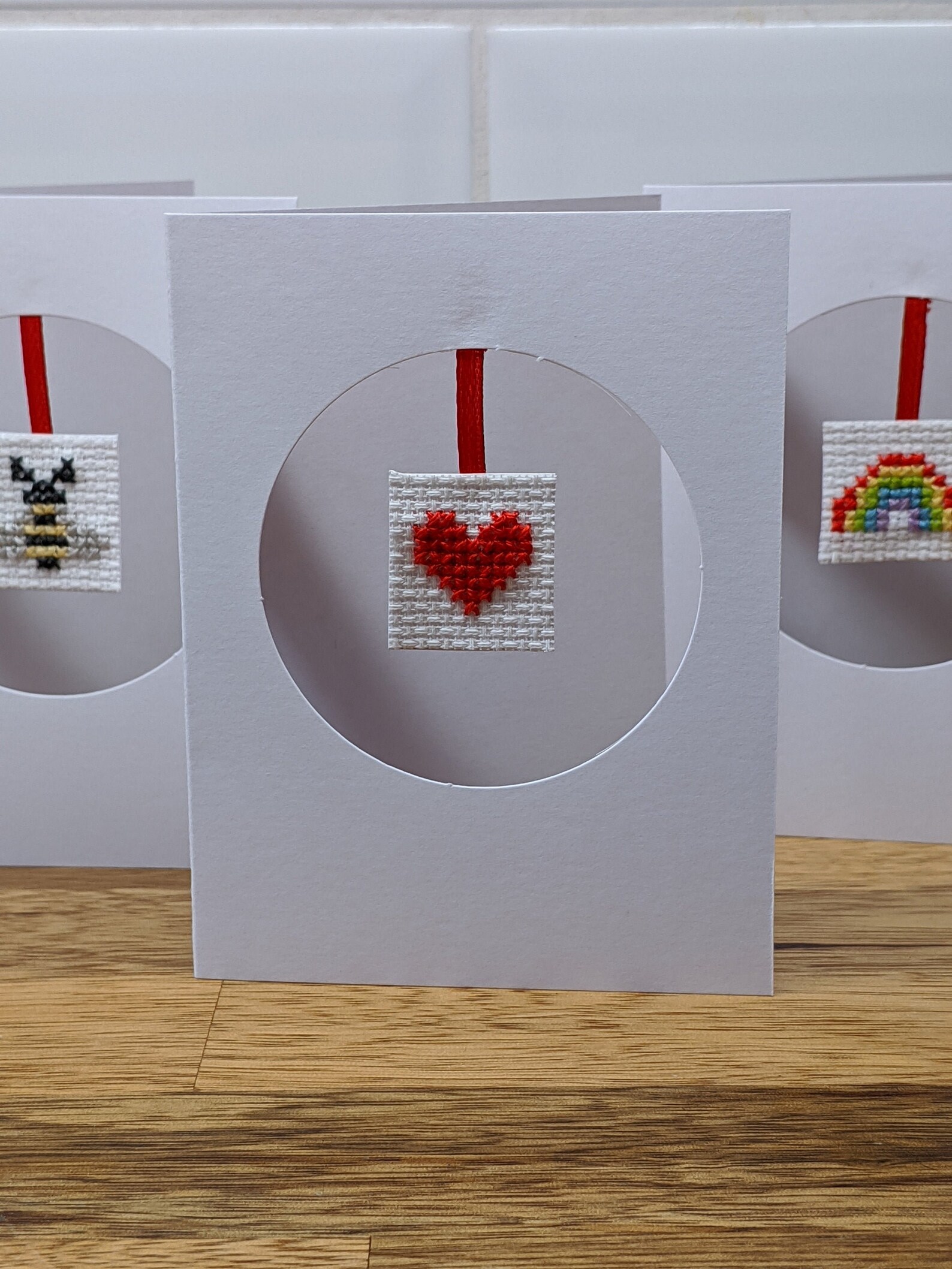 Cross Stitch Greetings Cards Etsy UK