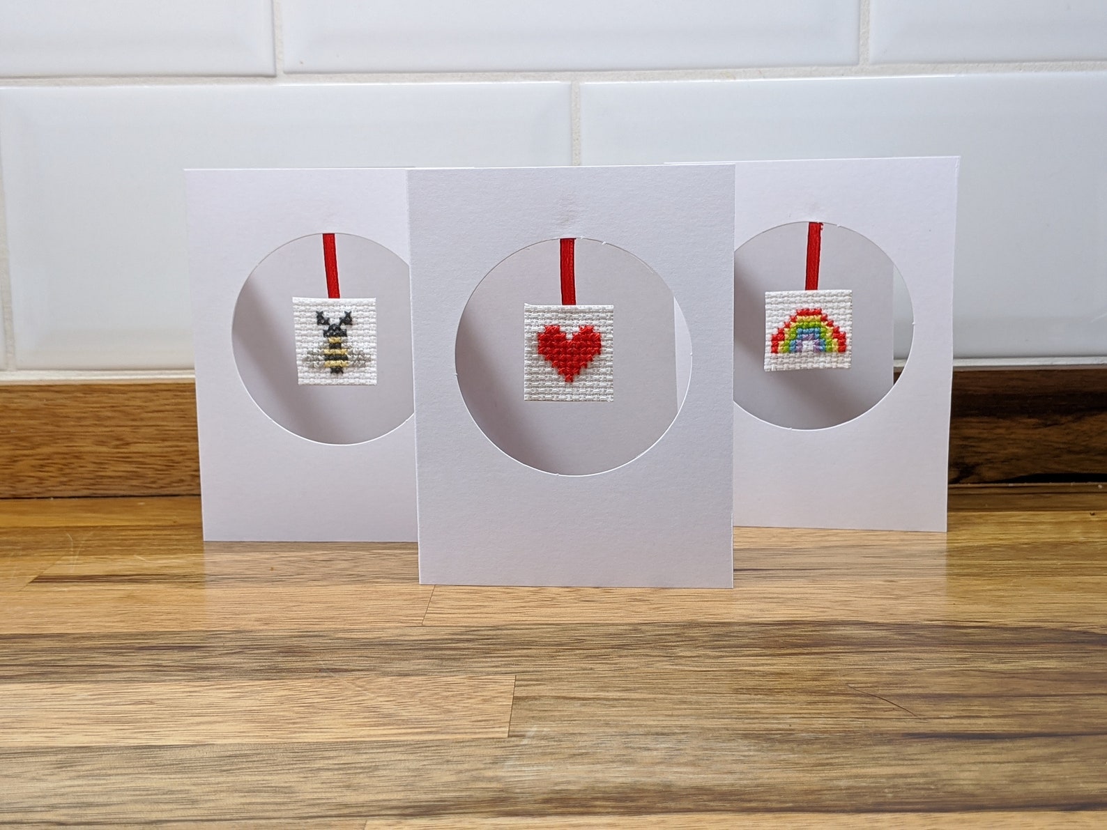 Cross Stitch Greetings Cards Etsy UK