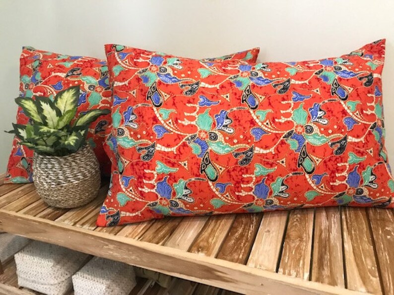 batik pillow cases