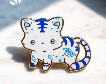 Cute Chinese Zodiac Tiger Enamel Pin / Year of the Tiger Enamel Pin / Cute Kawaii Chinese Zodiac Pin / Chinese New Year Lunar New Year Pin