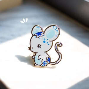 Cute Chinese Zodiac Rat Pin / Kawaii Chinese Year of the Rat Pin / Fruits Basket Zodiac Pin / Chinese Zodiac Rat Ox Dragon Rabbit Tiger Pins