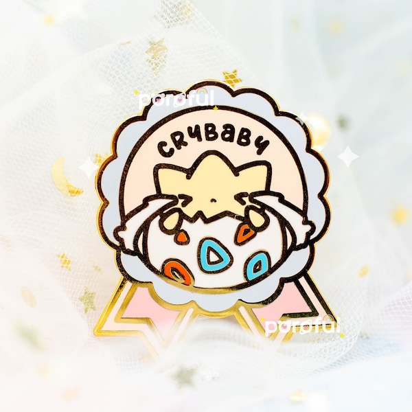 Cute Togepi Pokemon Enamel Pin / Kawaii Pokemon Pins / Crybaby Enamel Pin / Crying Pin / Togepi Plush Togepi Hoodie / Togepi Vinyl Stickers