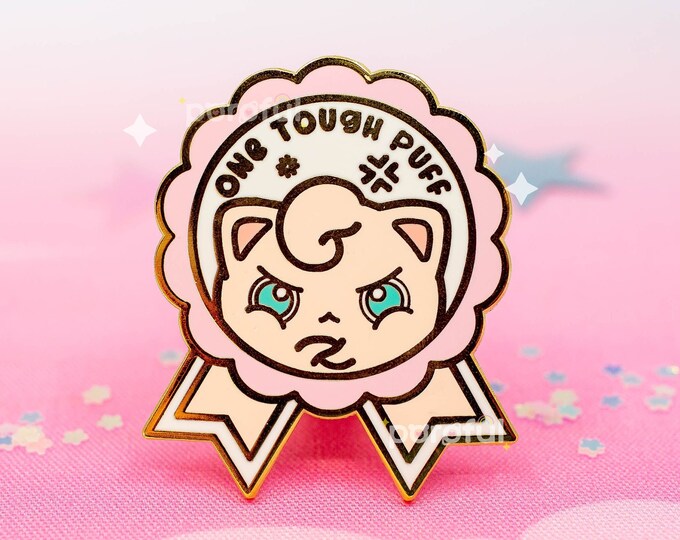 Cute Jigglypuff Pokemon Enamel Pin / Kawaii Jigglypuff Decal Sticker ...