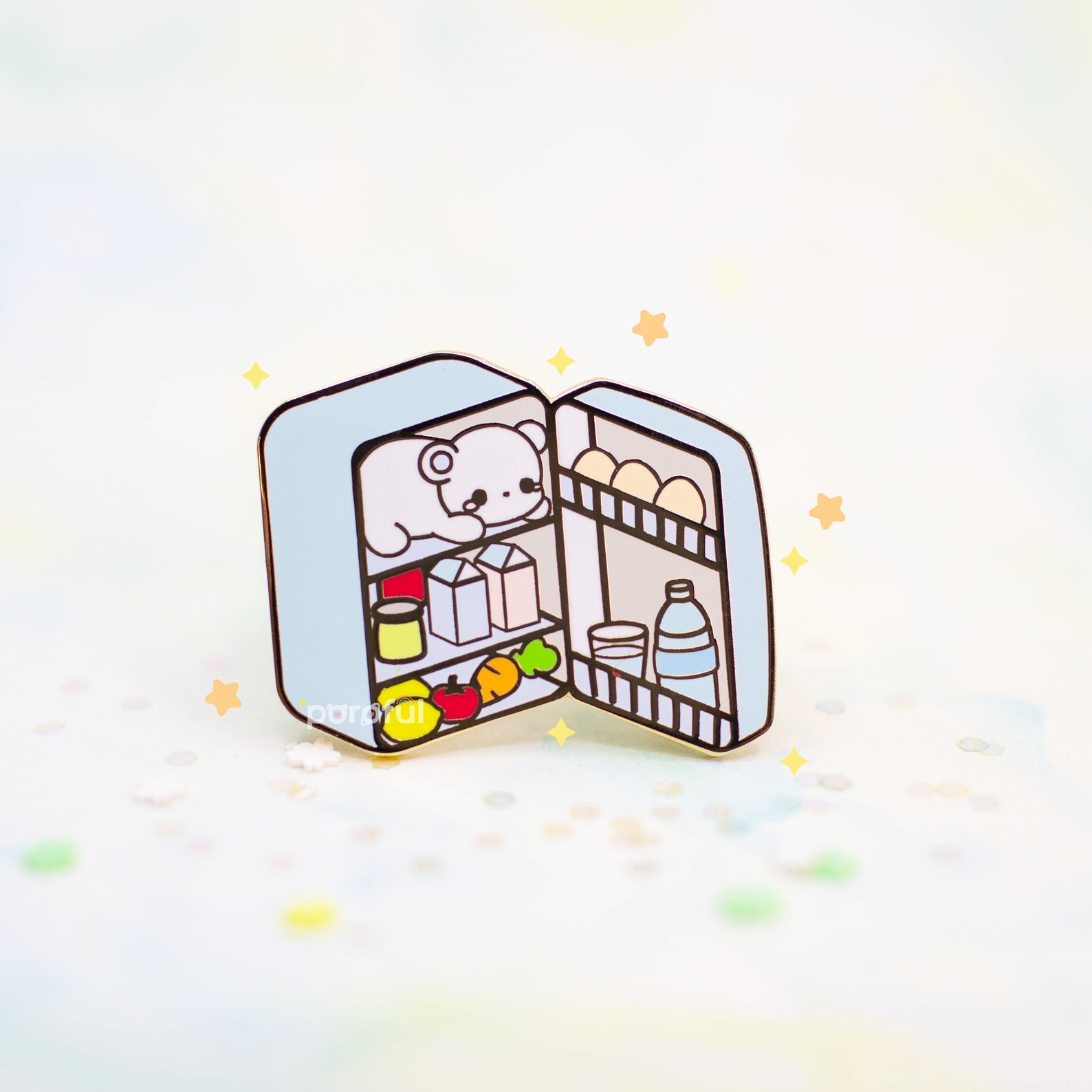 Kawaii Polar Bear Refrigerator Pin / Spilla orso polare / Orso Etsy