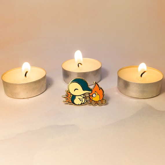 Cyndaquil Pokemon Pin Starter Pokemon Pins Chikorita Etsy