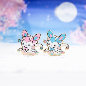 Cute Eeveelution Enamel Pins / Jolteon Pin / Sylveon Pin / Vaporeon Pin / Espeon Pin / Glaceon Pin / Flareon Pin / Leafeon Pin / Eevee Pin zdjęcie 8