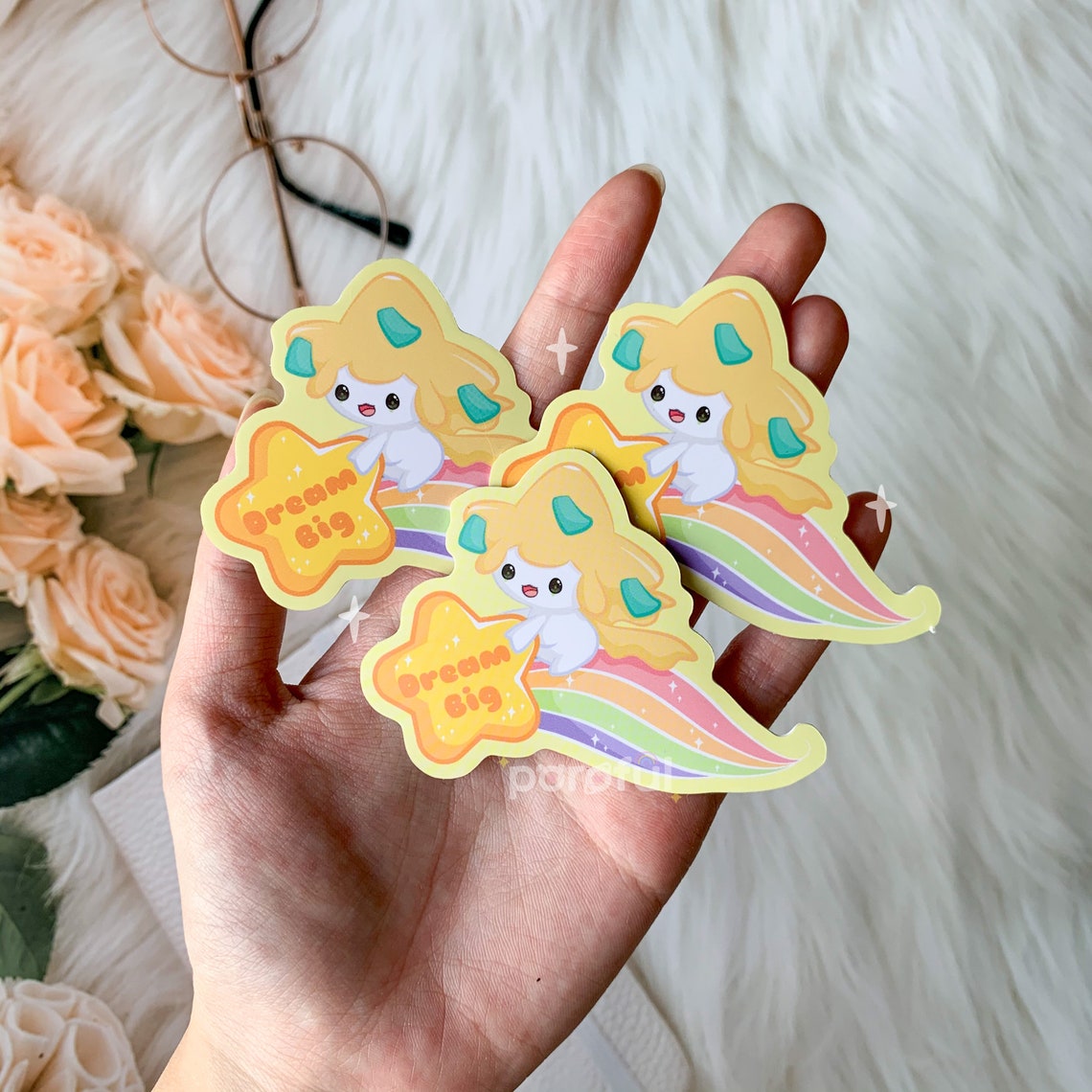 Jirachi Sticker / Make A Wish Sticker / Shooting Star Wish Etsy