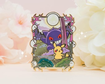Gengar Pikachu Pika Boo Emaille-Anstecknadel / Geister-Pokémon Murkrow Clefable Schlafendes Mew Anstecknadel / Pokémon-Sammelkarten-Sammelalbum-Füller / Ditto