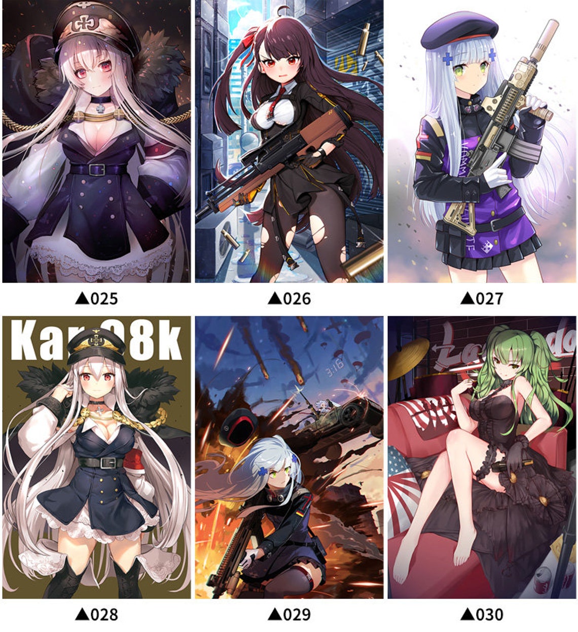 Girls' Frontline Characters Colorful Poster 40x60cm APK Etsy