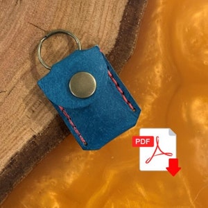 Artizan Leather Keyring Coin Purse / Token Holder / Plectrum / Guitar Pick Pattern PDF