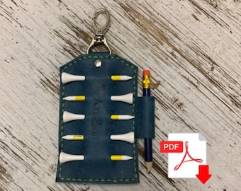 Artizan Leather Golf Tee & Pencil Holder Pattern PDF