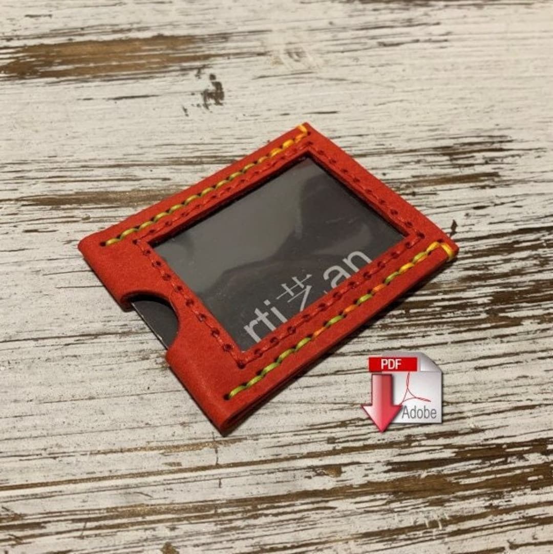 2 Patterns Included! Artizan Leather ID Holder, Cardholder, Lanyard ...