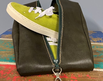 Genuine Leather Shoe/Hiking Boot Bag
