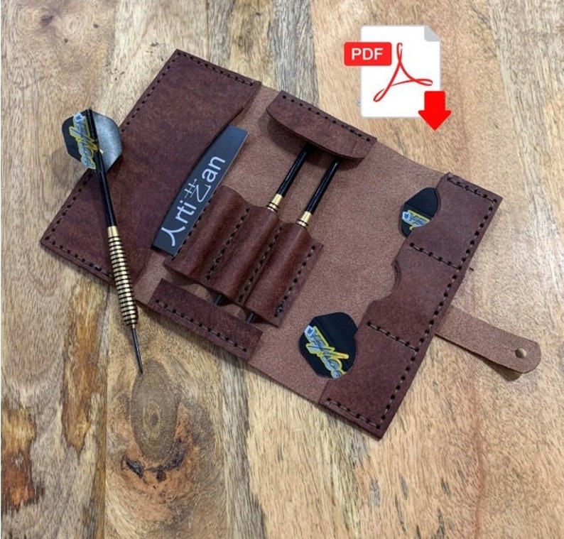 Artizan Leather Darts Case Pattern PDF Etsy