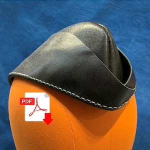 Artizan Leder Garrison Wedge Flight Cap Schnittmuster PDF