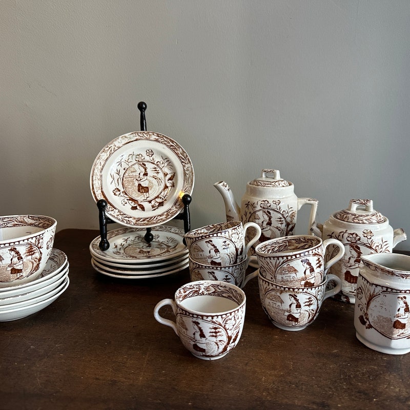 Antique Tea Set - Etsy