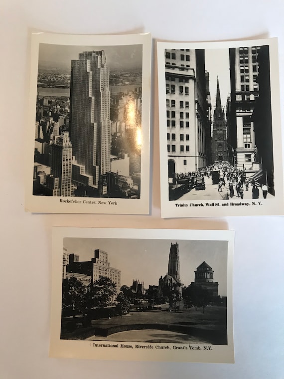 Seventeen 1930s Vintage Photographs Of New York City 2 25 By 3 5 Souvenir Images