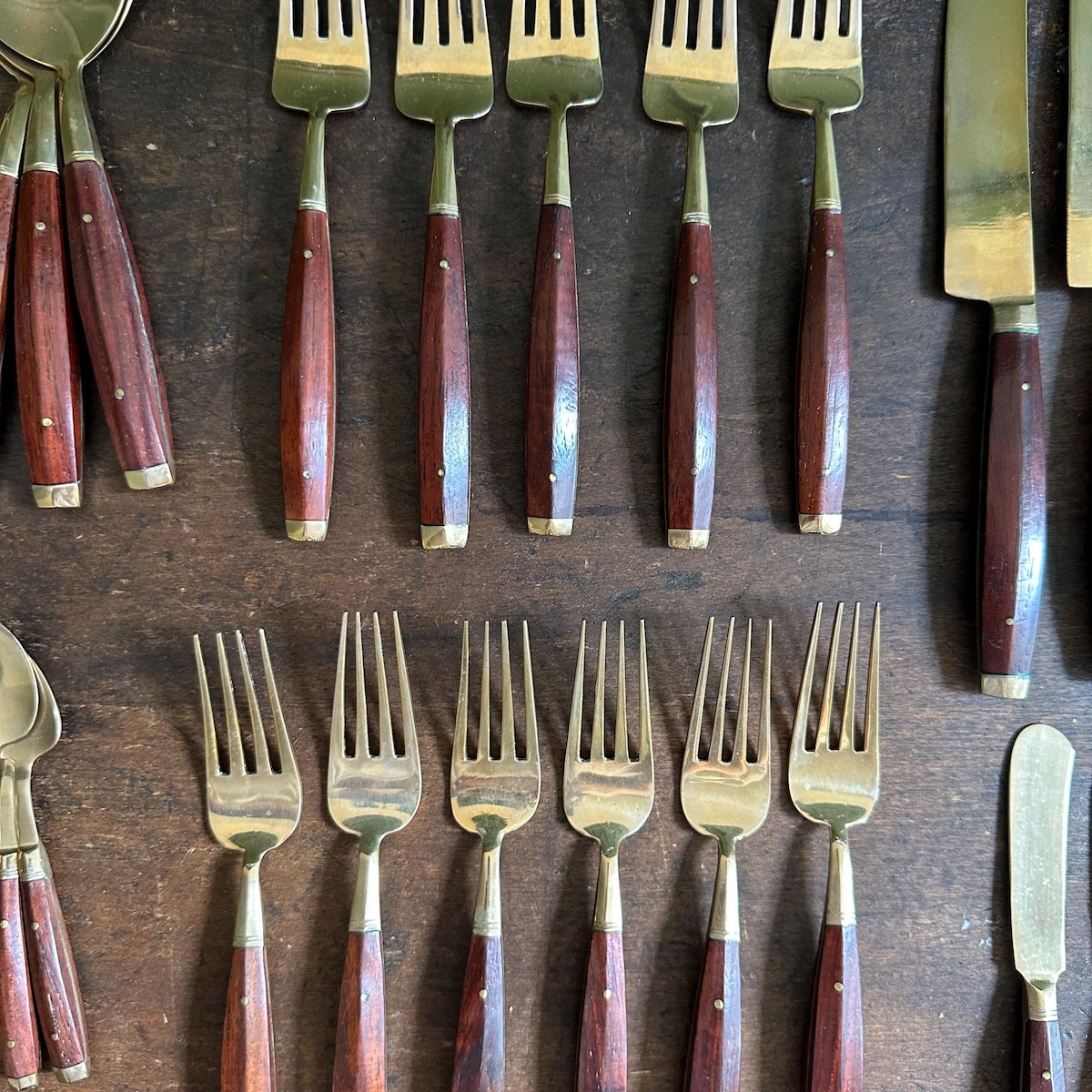 Mid-century Modern Flatware Set - Gorgeous 65 Piece - Fork Knife Spoon 1950s Utensils Vintage Kitchen Metal Danish Modern Cutlery Silverware - Etsy