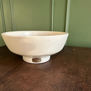Vintage Haeger Pottery White Bowl - Mid Century Modern Maycomb, Illinois Succulent Art Pottery MCM Retro Abstract Bowl Planter