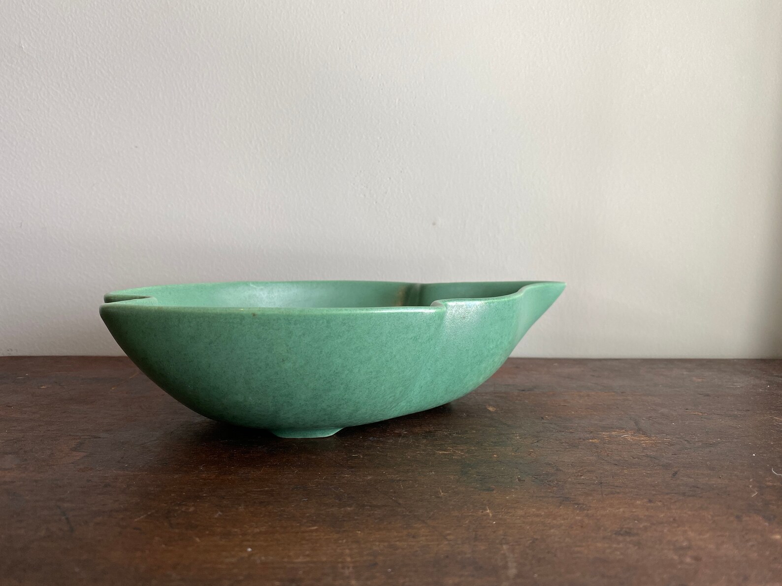 Vintage Haeger Pottery Bowl Green Mid Century Modern Leaf | Etsy