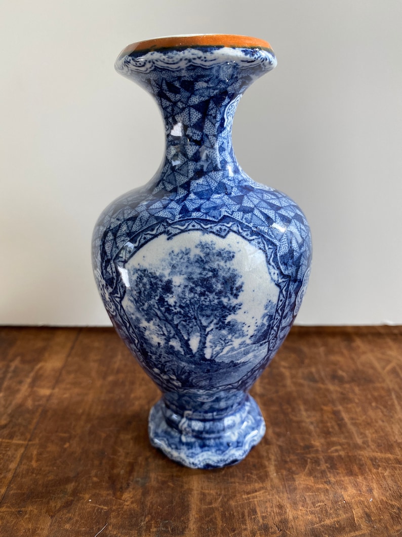 Villeroy & Boch Antique Royal Bonn Flamand Flor Azul Bud Vase Etsy España