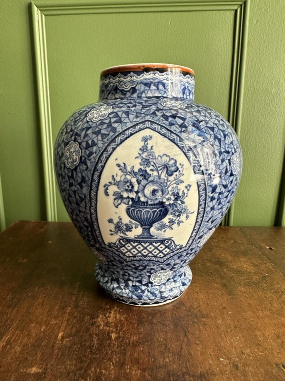 USED】ブロンズ 金属 花瓶 フレンチヌーボー 青磁色 【公式通販】