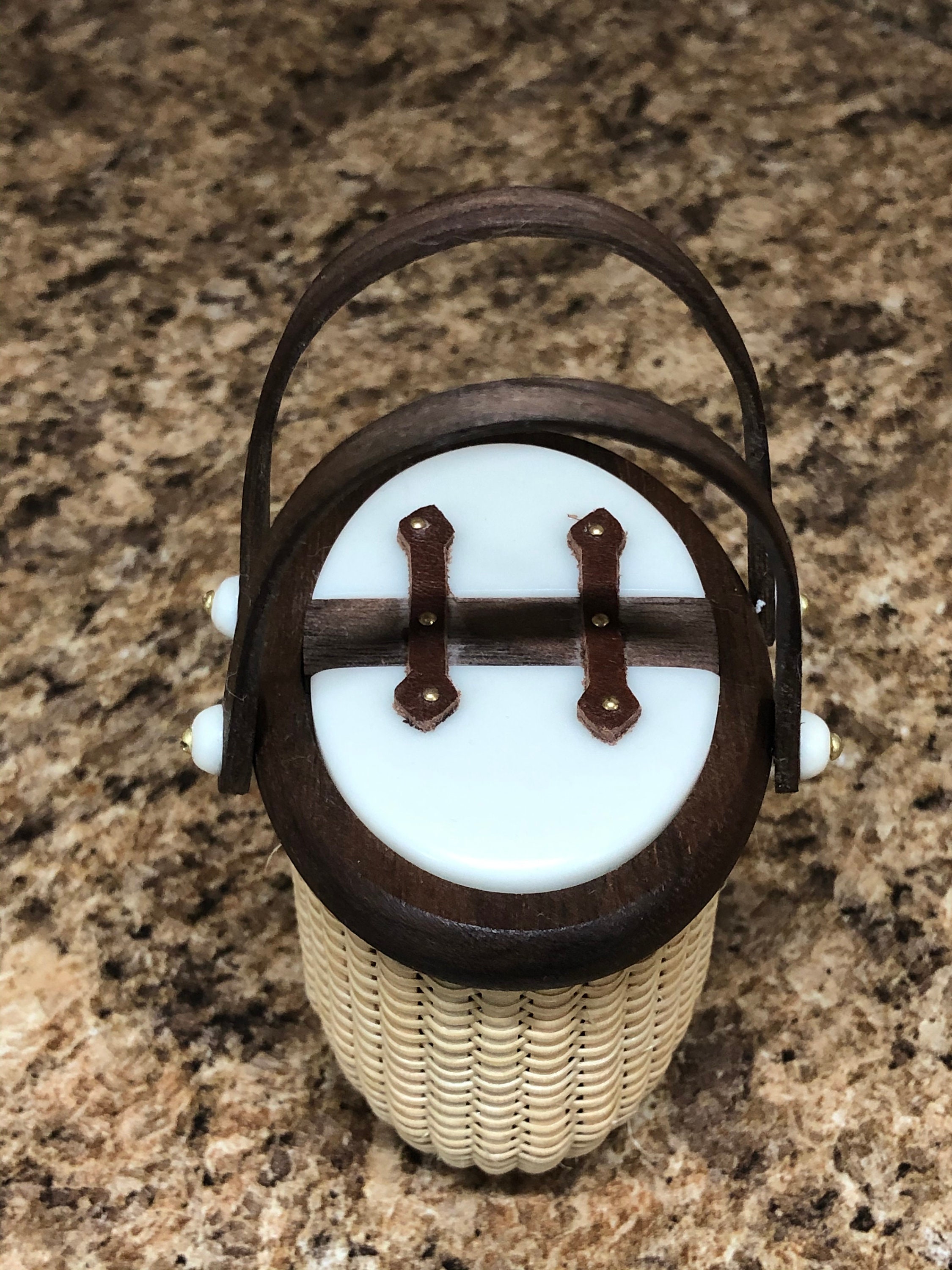 Nantucket Double Handle Mini Picnic Basket — Nantucket Creations