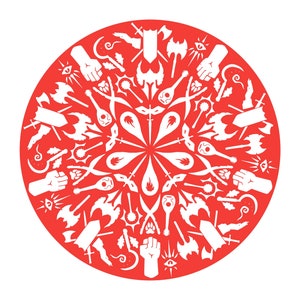 D&D Classes Mandala, SVG file, Dungeons and Dragons, fantasy, RPG, silhouette digital image for cutting design