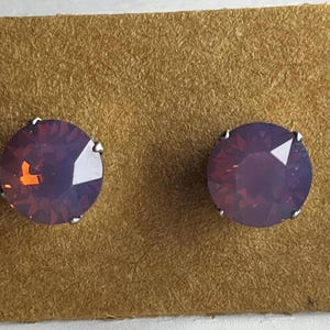 Milky Purple Swarovski® Crystal Studs