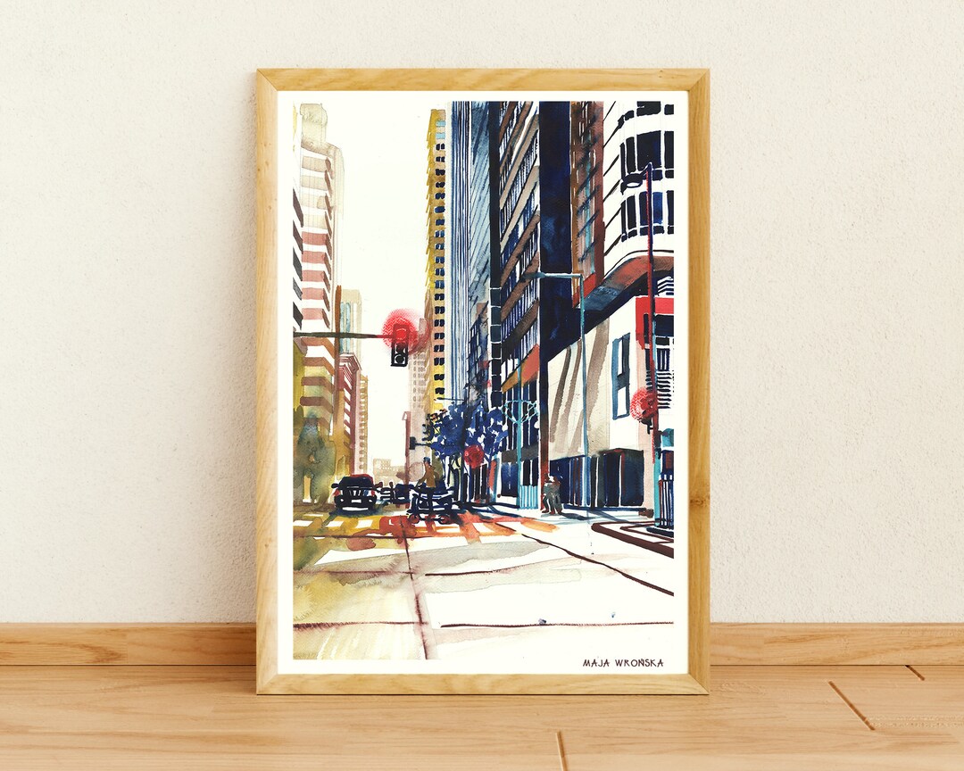 Denver Art Print, Denver, Denver Print, Denver Watercolor Print, Denver