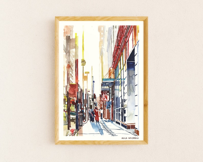 Cincinnati art print , Signed Cincinnati print, Cincinnati art, Cincinnati print, Cincinnati poster, Cincinnati watercolor print image 1