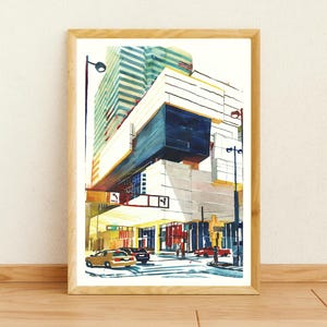 Cincinnati art print, Cincinnati print, Cincinnati watercolor print, Cincinnati gift, Cincinnati poster, Cincinnati watercolor, Ohio art