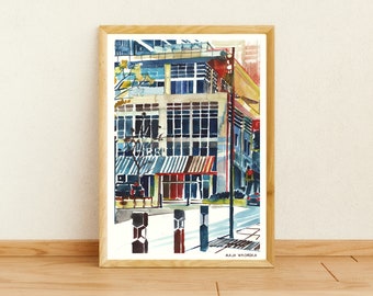 Salt Lake City art print, Salt Lake City art, Salt Lake City print, Salt Lake City watercolor, Salt Lake City gift