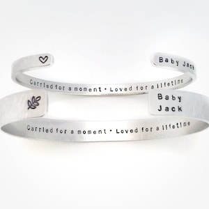 Couple’s Baby Loss Gift Memorial Bracelets / Miscarriage Keepsake For Dad Mum / Stillbirth Bereavement Gift / Early Miscarriage Parent Gift