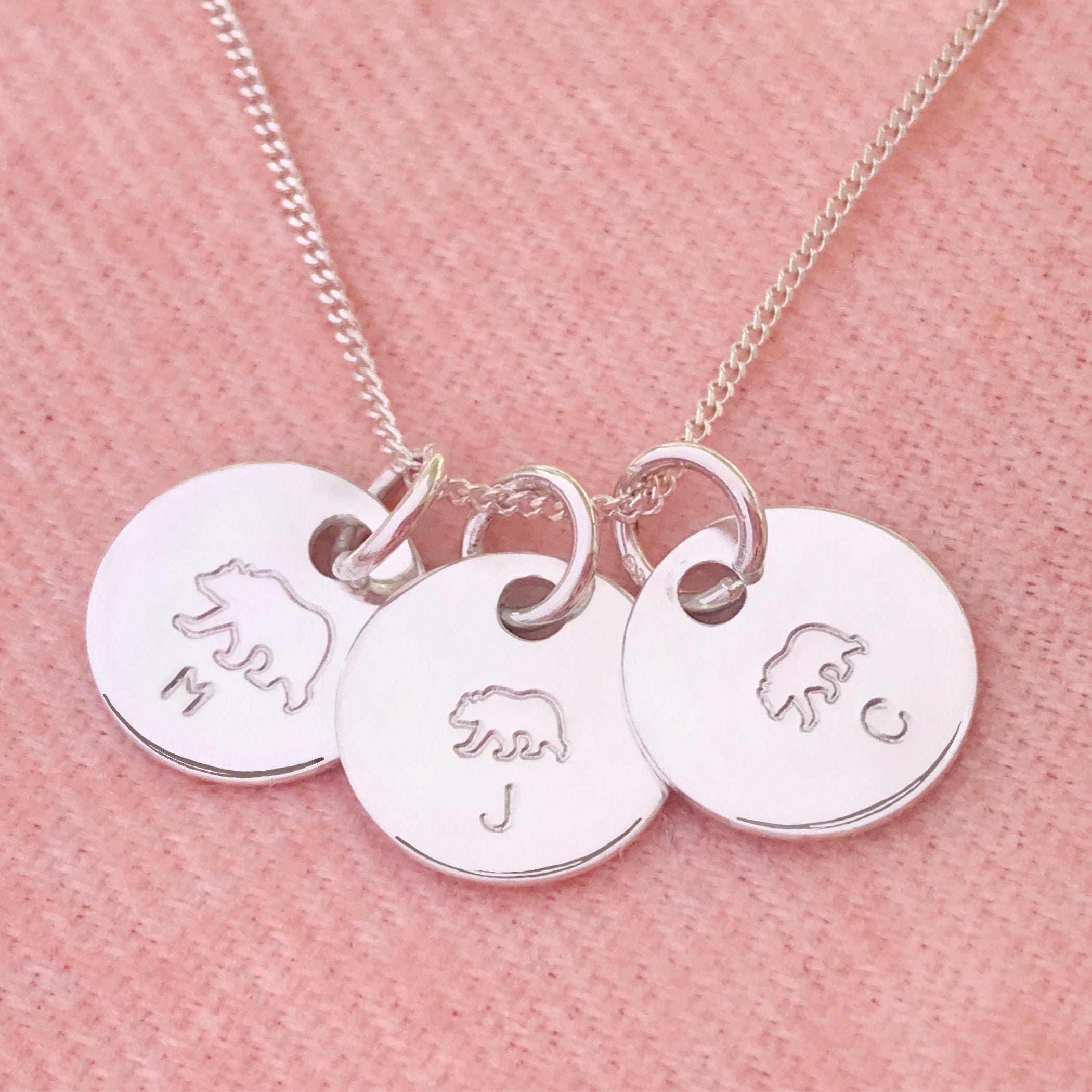 mum pendant silver