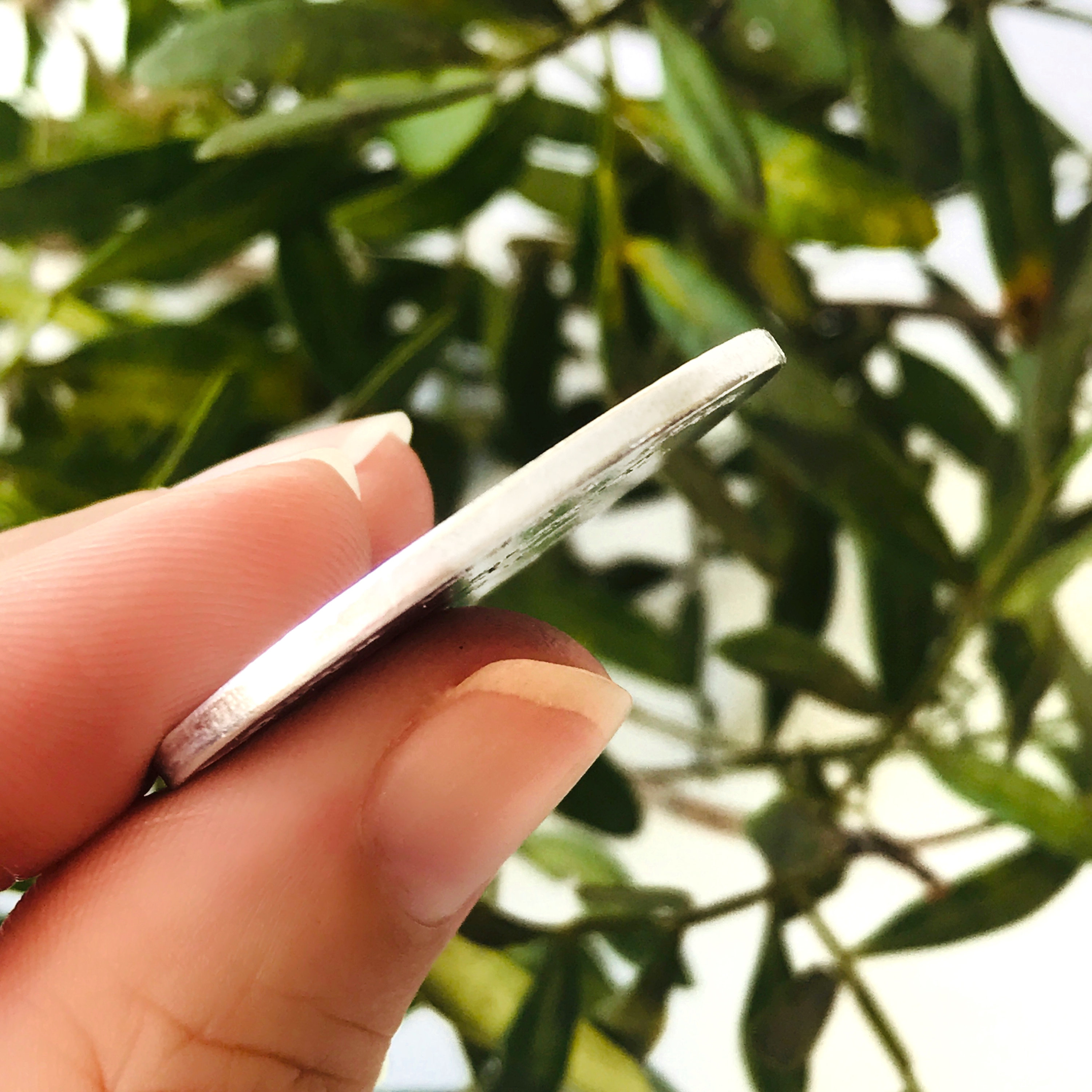 Personalised Pocket Hug Coin Keyring Hanging Ornament / Long Distance ...