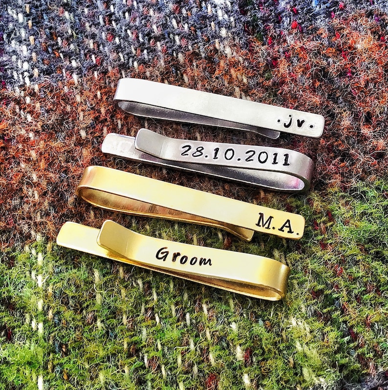 Groomsmen Gift Tie Clip Customised Tie Clip Wedding Tie Clip Wedding Favour Best Man Gift Groomsmen Tie Bar Gift for Him Usher Gift