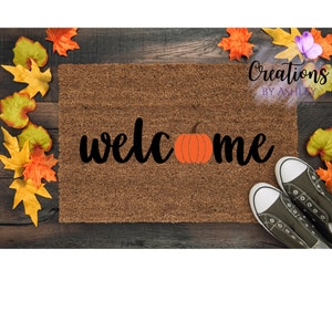 Welcome fall doormat | Fall Doormat | Welcome Mat | Perfect for the fall | Custom your doormat