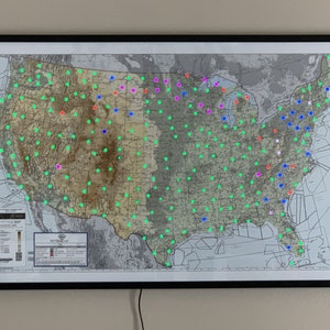 METAR Maps Luftfahrt Wetterkarte, USA metarmag, Luftfahrt Kunst, Luftfahrt Geschenke, LED Wetterkarten, Piloten Geschenke, Wohnkultur, LED Wetter in Echt-Zeit