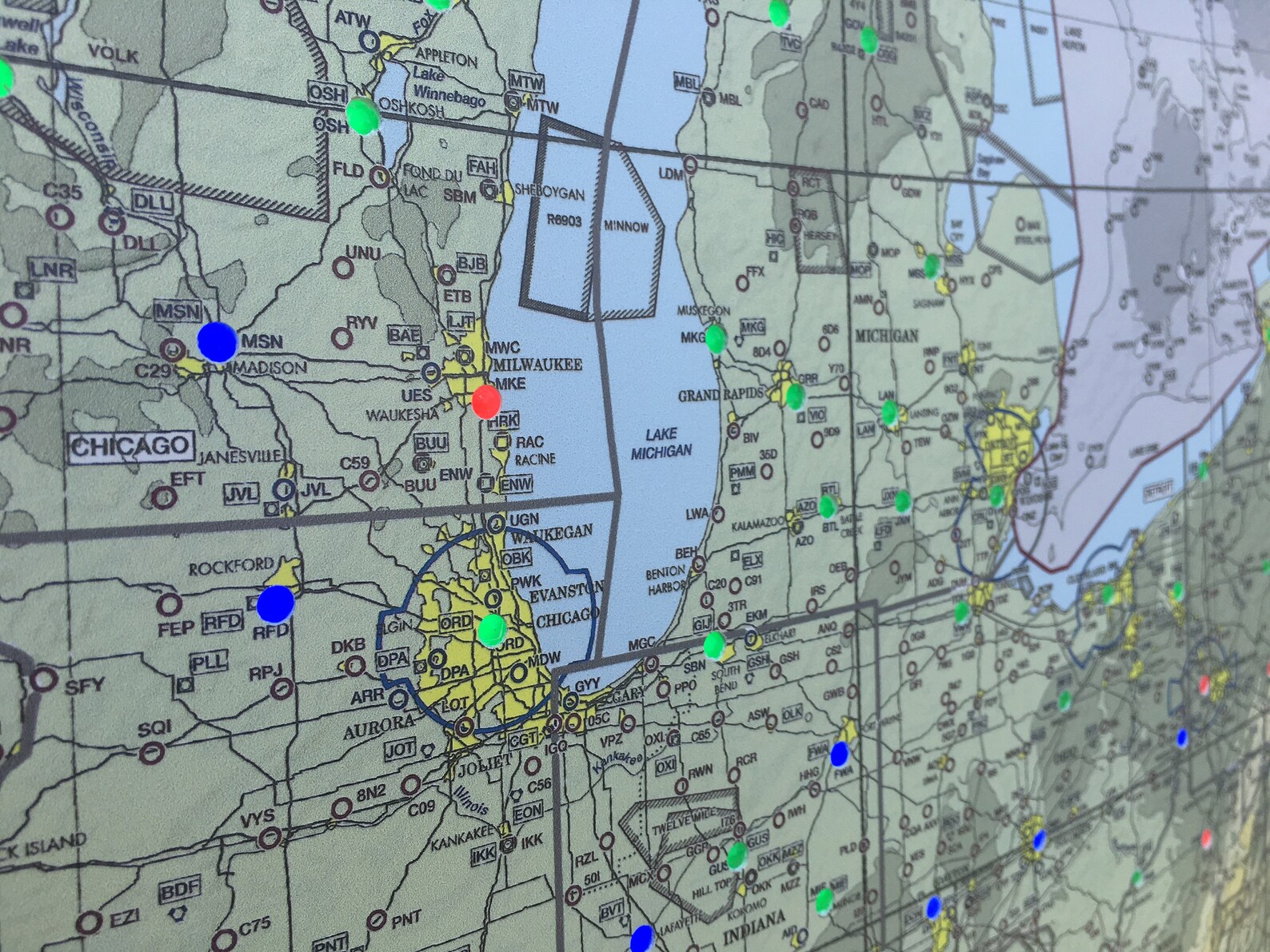 Aviation METAR Live Weather Maps USA Mid America metarmap Etsy