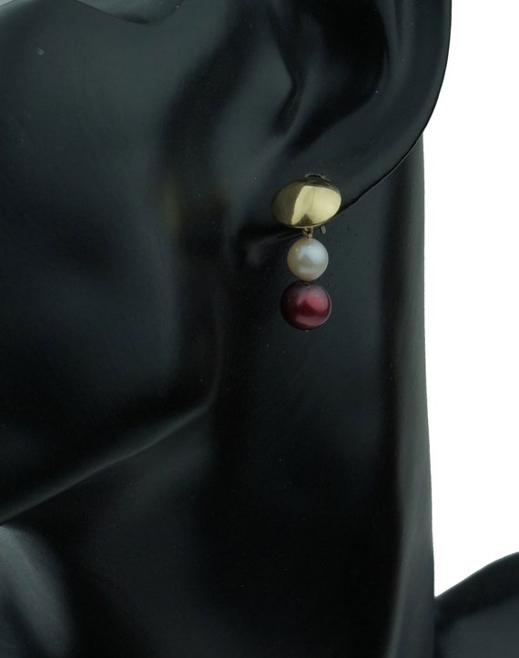 Vintage Earrings wtih Pearls • Beautiful 14 karat… - image 1
