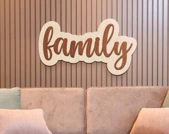 Custom Wood Sign Family Name Sign Wooden Wall Decor, Family Sign Personalized Wood Last Name Sign Room Decor Housewarming Gift