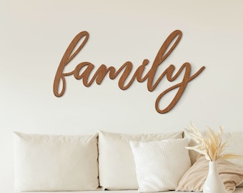 Personalized Name Sign Family Sign Custom Wood Words, Custom Wooden Name Sign Home Decor, Family Name Sign Great Wooden Wall Decor