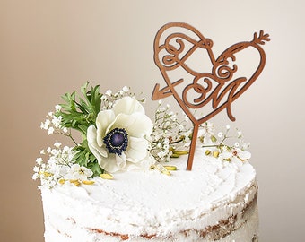 Hochzeitstorte Topper, Holz Kuchen Topper für Hochzeit, anpassbare Kuchen Topper, Verlobung Kuchen Topper, benutzerdefinierte Kuchen Topper Hochzeitstorte Dekor