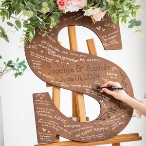 Libro degli ospiti per matrimonio, libro degli ospiti alternativo per matrimonio, lettera in legno decorazione unica per matrimonio, libro degli ospiti in legno regalo di nozze per coppie, libro degli ospiti