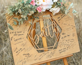 Wedding Guest Book Sign, Custom Wood Wedding Sign, Alternative Wedding Guest Book Rustic Wedding Decor, Wedding Guestbook Wedding Gift